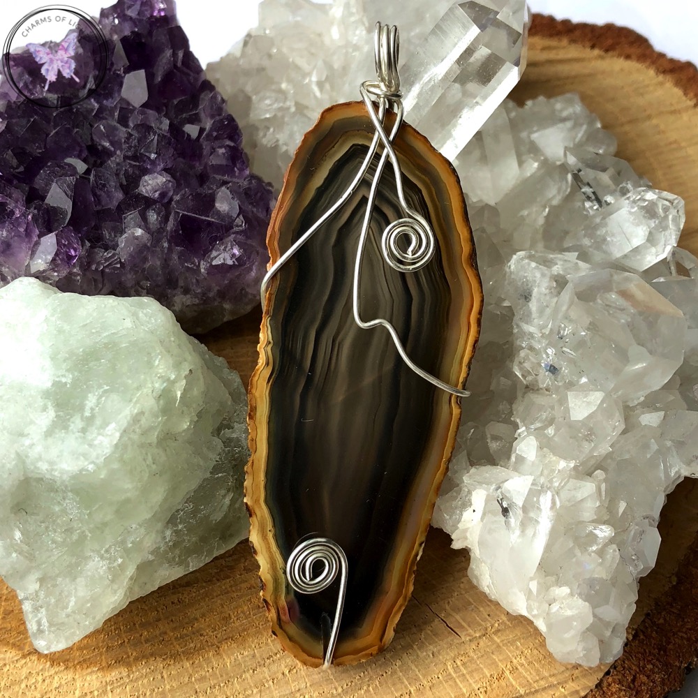 Agate Slice Pendant